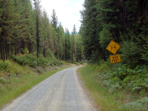 GDMBR, Narrow bridge Sign.